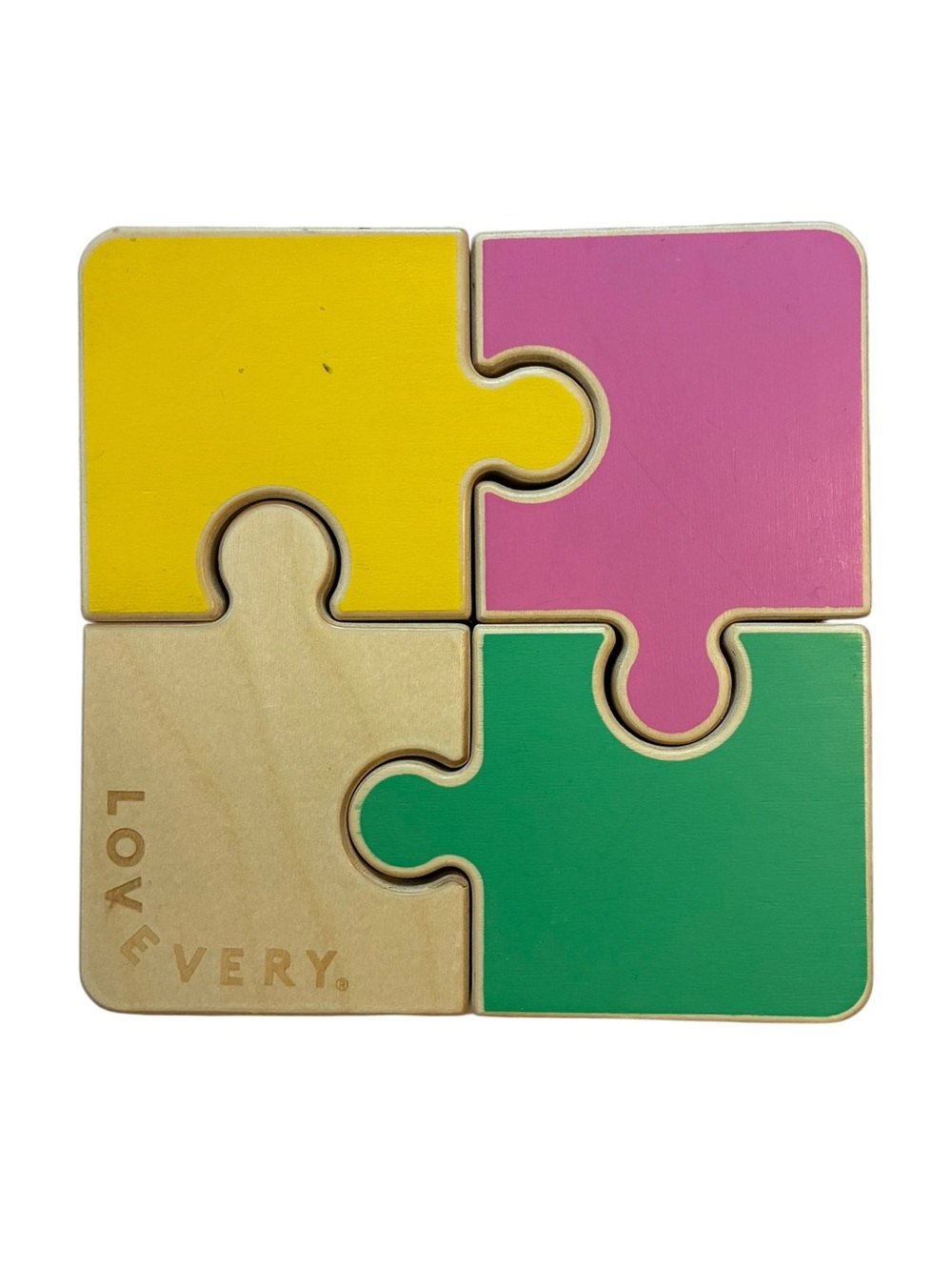 Lovevery Companion Play Kit 22-24Mo Chunky Wooden Jigsaw Puzzle Colorful